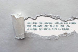 La langue est morte